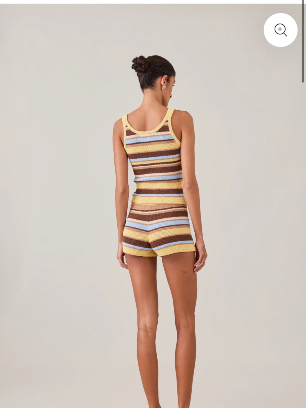 Elce Swim Reine Short Laguna Stripe Knit Short Size Small Nwt Never Worn — image 7 of 8
